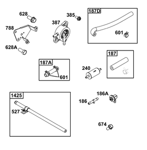 Fuel Supply Group Diagram and Parts List for 305445-3214-G1  Briggs and Stratton Engine
